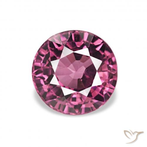 1.18ct 葡萄 红榴石石榴石, 圆形的, VVS-VS