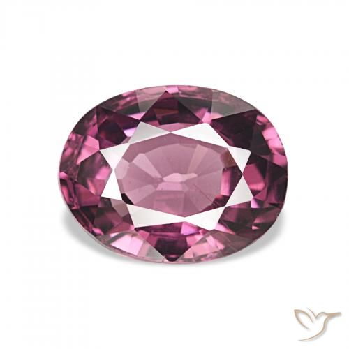 1.89ct 中紫色 红榴石石榴石 宝石, 椭圆形, VVS-VS