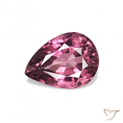 1.01ct 中紫色 红榴石石榴石 宝石, 梨形, VVS-VS