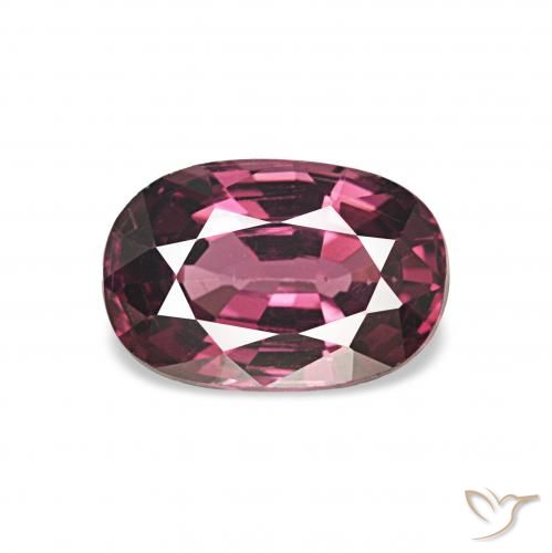 1.09ct 中紫色 红榴石石榴石 宝石, 椭圆形, VS