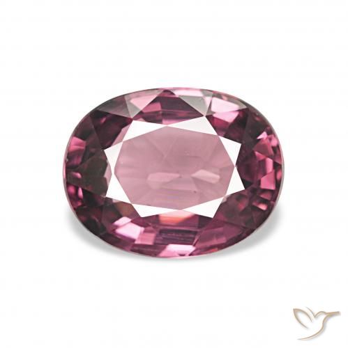 1.23ct 深品红色-粉红色 红榴石石榴石, 椭圆形, VVS-VS