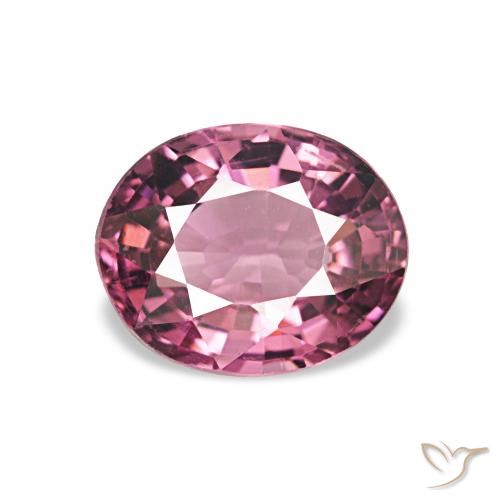 1.11ct 粉紫色 红榴石石榴石 宝石, 椭圆形, VVS