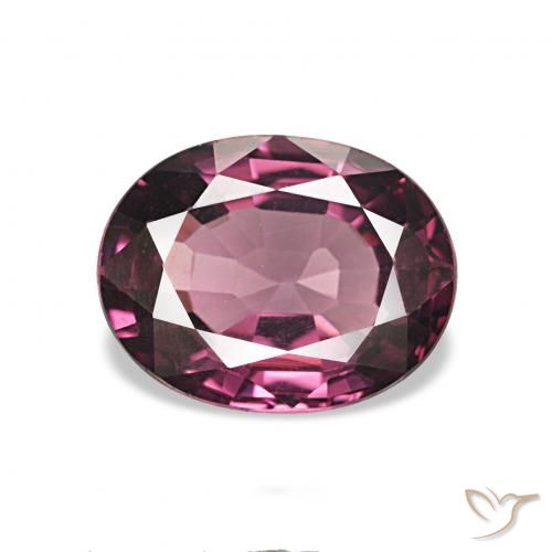 1.50ct 中紫色 红榴石石榴石 宝石, 椭圆形, VVS