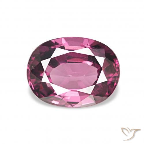 1.35ct 深紫色 红榴石石榴石, 椭圆形, VVS
