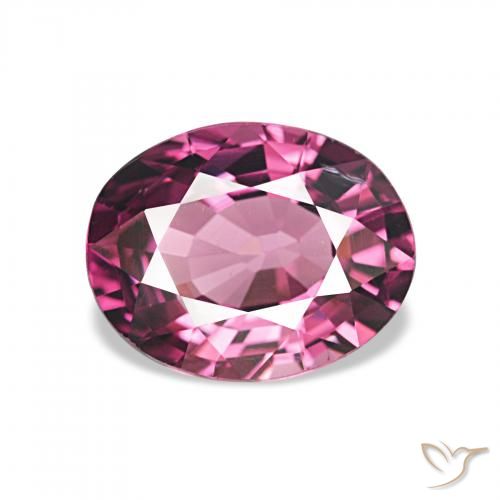 1.85ct 深紫色 红榴石石榴石, 椭圆形, VVS