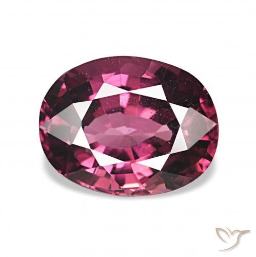 1.65ct 深紫色 红榴石石榴石, 椭圆形, VVS-VS