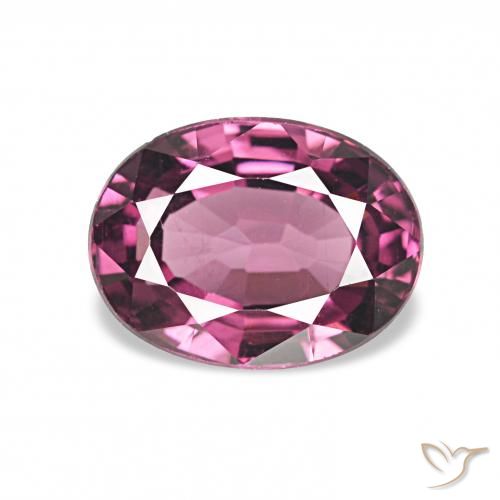 1.34ct 红紫色 红榴石石榴石, 椭圆形, VVS-VS