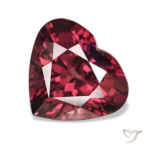 4.19ct 梅洛红 红榴石石榴石, 心形, VVS