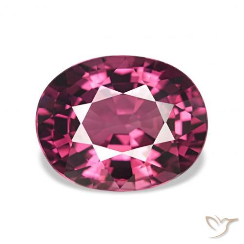 2.41ct 亮浆果紫 红榴石石榴石, 椭圆形, VVS-VS
