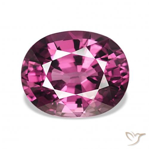 4.24ct Medium Dark-Purple 红榴石石榴石, 椭圆形, VVS