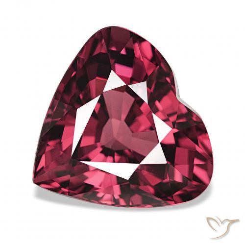 4.75ct Medium Dark-Red 红榴石石榴石, 心形, VVS