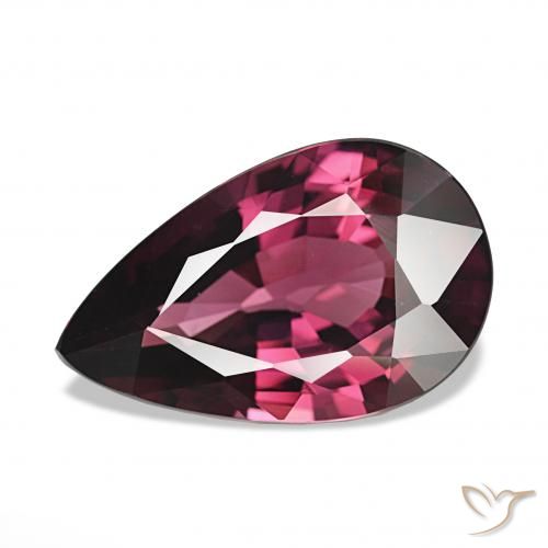 4.23ct 紫红 红榴石石榴石, 梨形, VVS