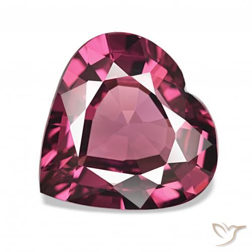 4.88ct 深紫色 红榴石石榴石, 心形, VS