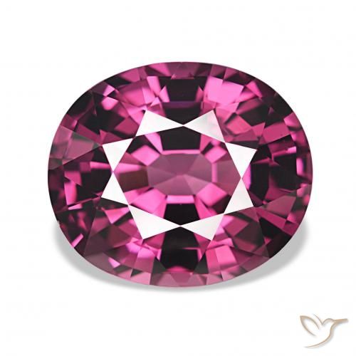 4.82克拉天然红榴石石榴石，椭圆形，VVS-VS