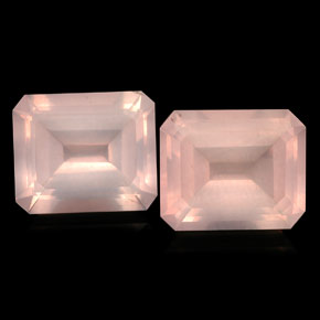 天然粉色粉晶，透明，12.2×10.1毫米，透明/半透明