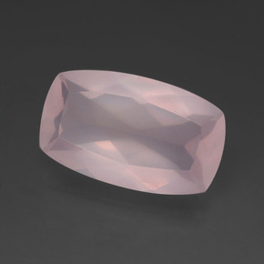 11.28克拉天然粉色粉晶，垫形剪裁，20×12毫米，透明