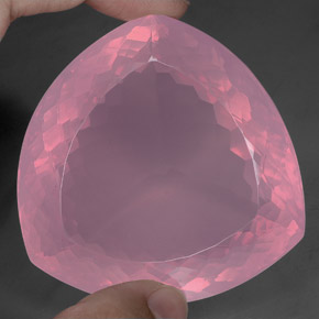 528.00克拉天然粉色粉晶，透明，55.5×53.7毫米，透明/半透明