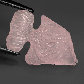 6.70克拉天然粉色粉晶，透明，19.6×12.7毫米，透明/半透明