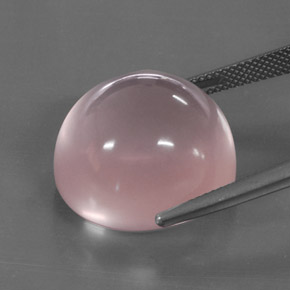 35.23克拉天然粉色粉晶，透明，19.4×18.3毫米，透明/半透明