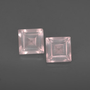 天然粉色粉晶，透明，5×4.9毫米，透明/半透明