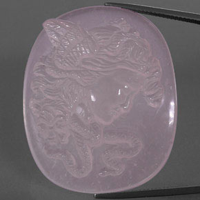 92.01克拉天然粉色粉晶，透明，40.4×33.2毫米，透明/半透明