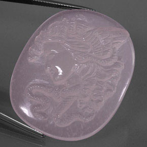 92.01克拉天然粉色粉晶，透明，40.4×33.2毫米，透明/半透明