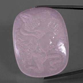 79.63克拉天然粉色粉晶，异形，36.7×28.5毫米，透明