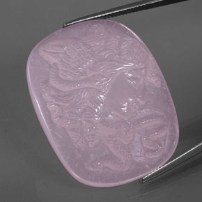 79.63克拉天然粉色粉晶，异形，36.7×28.5毫米，透明
