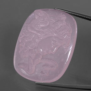 79.63克拉天然粉色粉晶，异形，36.7×28.5毫米，透明
