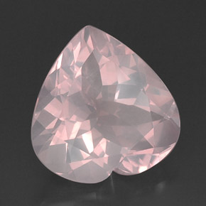 14.43克拉天然粉色粉晶，透明，18.2×17.7毫米，透明/半透明