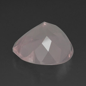 15.03克拉天然粉色粉晶，透明，18×17.8毫米，透明/半透明