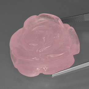 71.47克拉天然粉色粉晶，透明，29.3×28.6毫米，透明/半透明