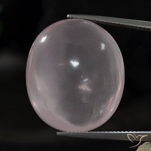 46.80ct 天然 非常浅的玫瑰粉色 芙蓉石, 椭圆形, 透明