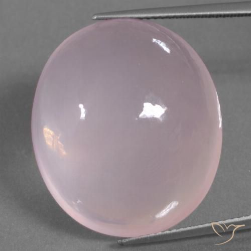 40.97ct 天然 浅淡粉色 芙蓉石, 椭圆形, 透明/半透明