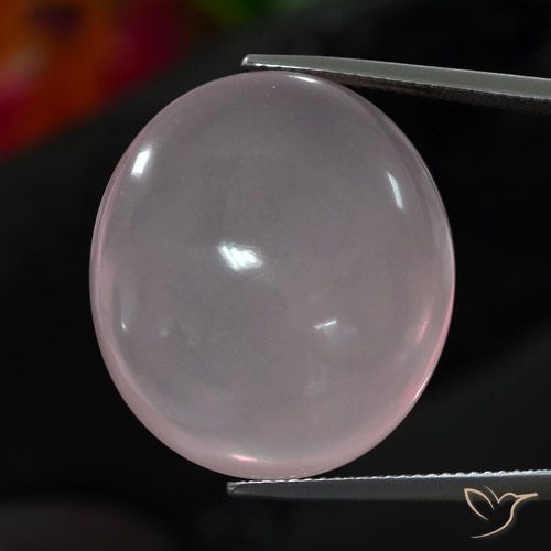 39.82ct 天然 浅淡粉色 芙蓉石, 椭圆形, 透明