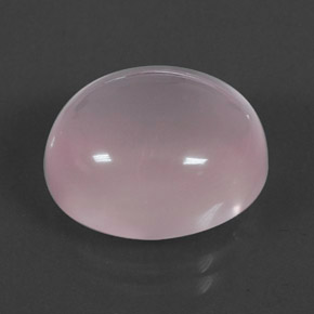 10.04克拉天然粉色粉晶，椭圆形切割，14.1×11.9毫米，透明