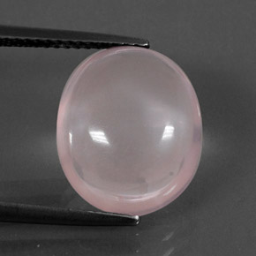 8.29克拉天然粉色粉晶，椭圆形切割，14.1×11.9毫米，透明