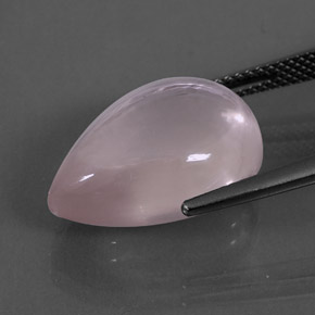 13.67克拉天然粉色粉晶，梨形，18.1×13.1毫米，透明