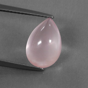 3.36克拉天然粉色粉晶，透明，12×8.2毫米，透明/半透明