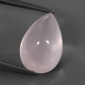 5.73克拉天然粉色粉晶，透明，13.8×9.3毫米，透明/半透明