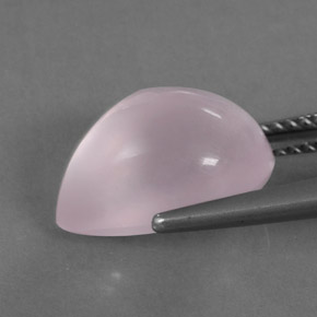 5.86克拉天然粉色粉晶，透明，13×9.3毫米，透明/半透明