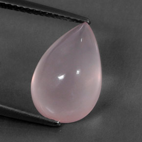 5.61克拉天然粉色粉晶，透明，13.9×9.1毫米，透明/半透明