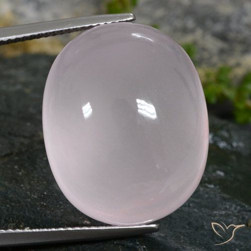 40.38ct 天然 非常浅的粉红色 芙蓉石, 椭圆形, 透明/半透明