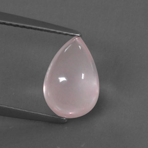 2.66克拉天然粉色粉晶，透明，10.3×7毫米，透明/半透明