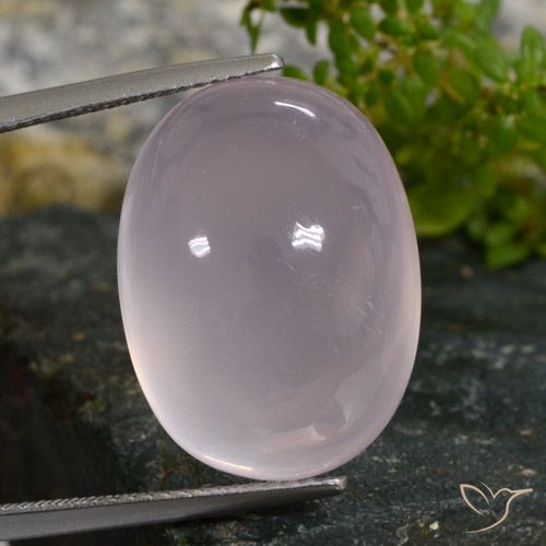 29.72ct 天然 浅淡粉色 芙蓉石, 椭圆形, 半透明