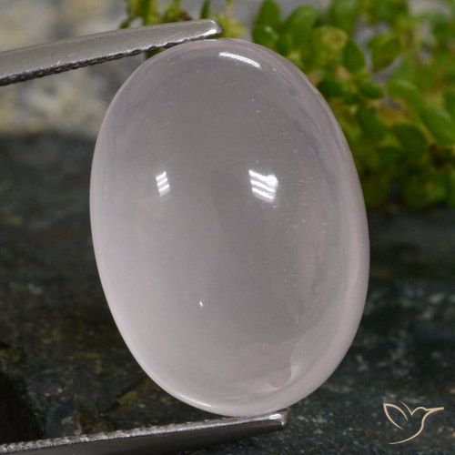 16.02ct 天然 非常浅的粉红色 芙蓉石, 椭圆形, 半透明