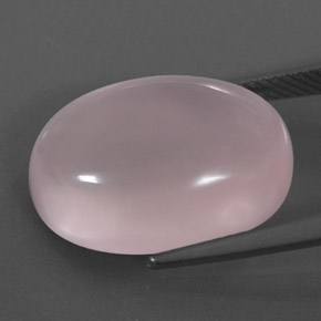 14.92克拉天然粉色粉晶，透明，18.1×13.2毫米，透明/半透明