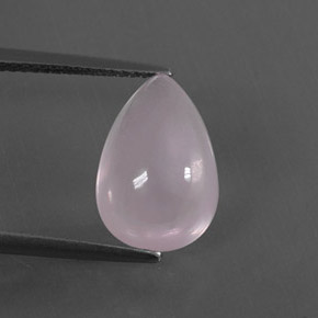 4.48克拉天然粉色粉晶，梨形，13.4×9.1毫米，透明