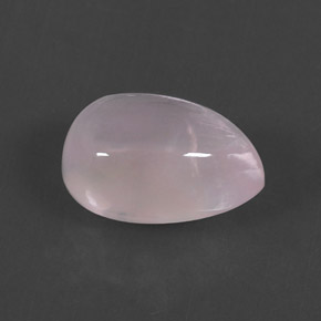 5.74克拉天然粉色粉晶，梨形，13.3×9毫米，透明