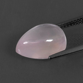 5.74克拉天然粉色粉晶，梨形，13.3×9毫米，透明